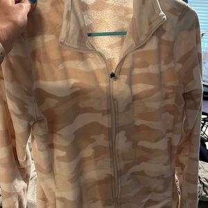 Pink camouflage zip up jacket